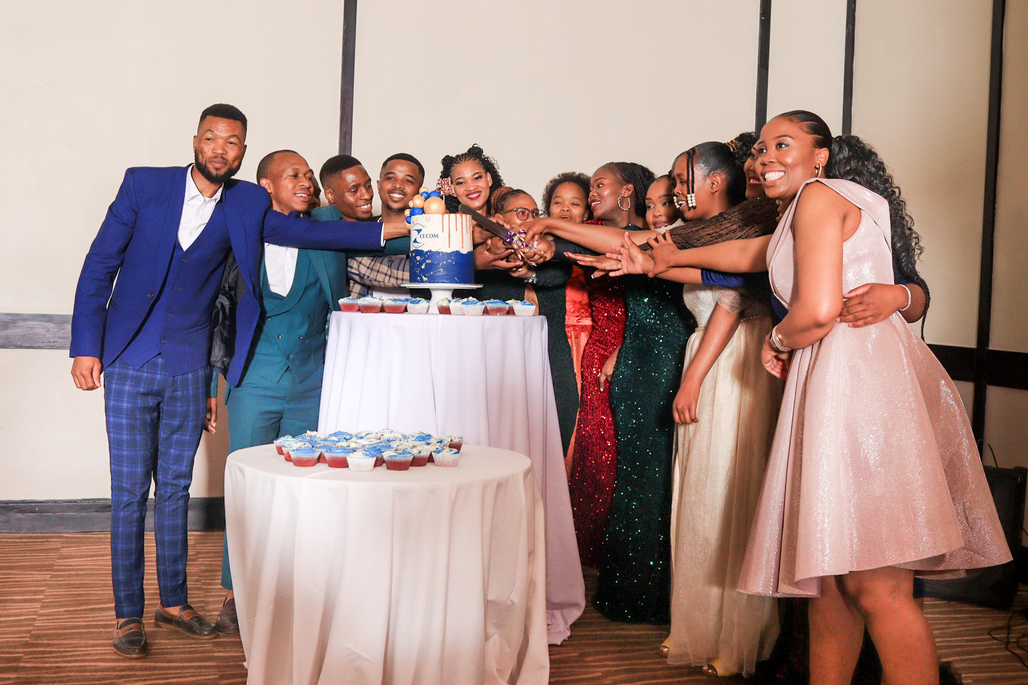Sharing the moment.