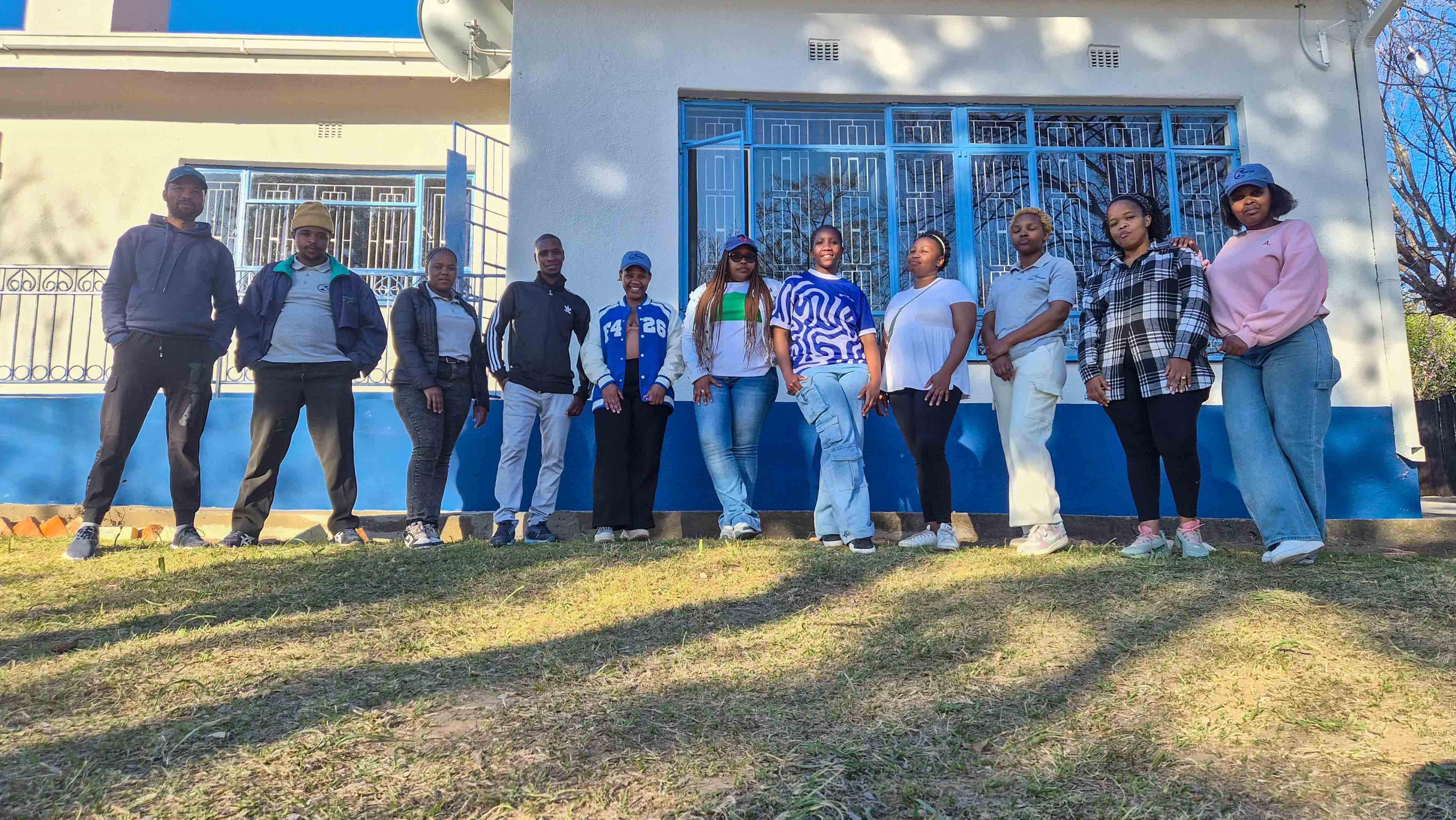 A group outside Zeecom’s premises at 15 Manong Road